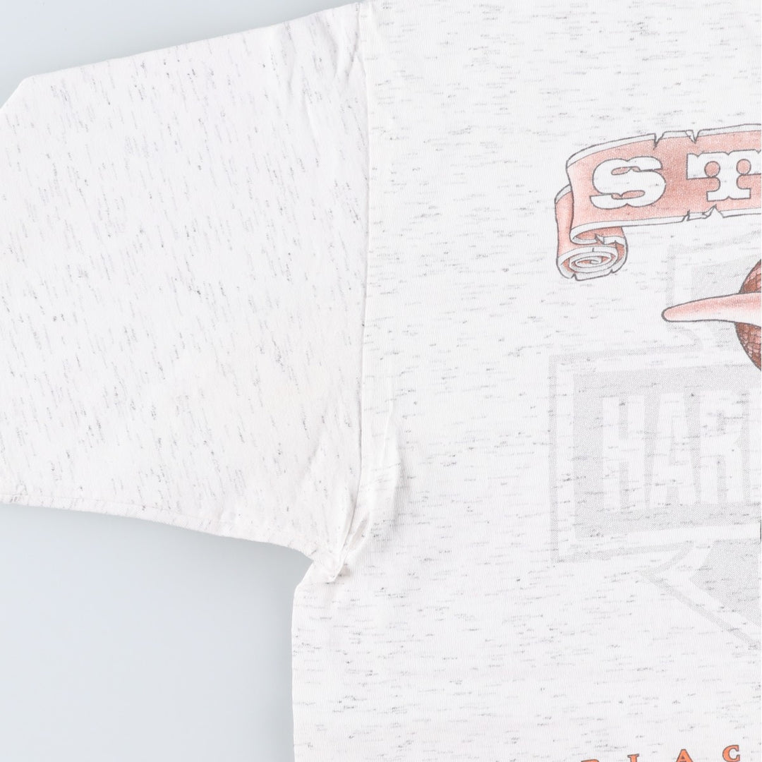 90'S HOLOUBEK Harley-Davidson Snake/Python Pattern Motorcycle T-Shirt, Made in USA, Vintage cotton white type Vintage Second Hand
