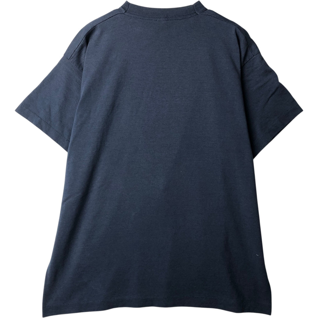90'S SCREEN STARS Plain T-shirt Made in USA Men's XL Vintage cotton navy blue type Vintage Second Hand