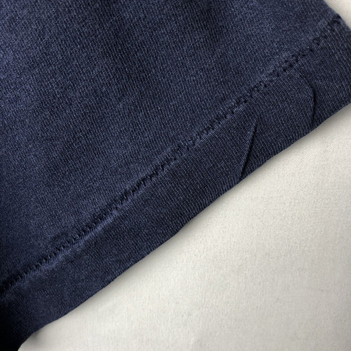 90'S Fruit of the Loom plain pocket T-shirt made in the USA, men's size L, vintage cotton navy blue type Vintage Second Hand