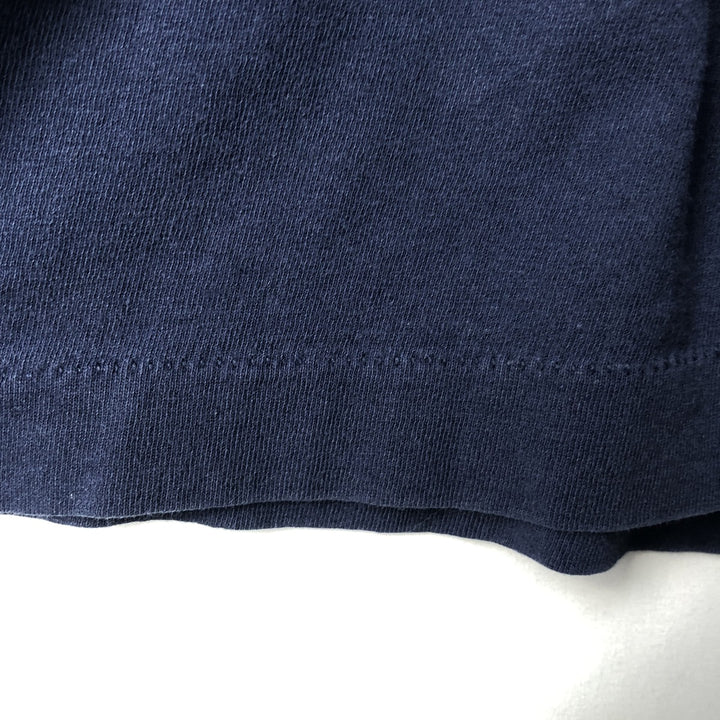 90'S Fruit of the Loom plain pocket T-shirt made in the USA, men's size L, vintage cotton navy blue type Vintage Second Hand