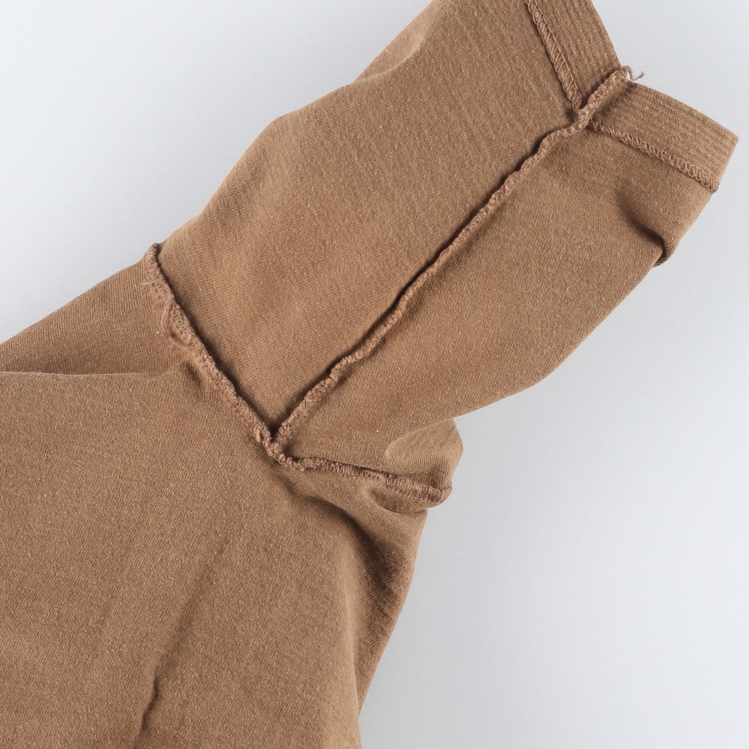 90'S ONEITA SUPER HEAVYWEIGHT Plain Henley Neck T-Shirt, Made in USA, Men's XL equivalent, Vintage cotton brown type Vintage Second Hand