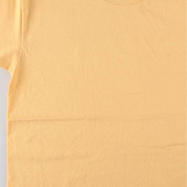 90'S Anvil Plain T-Shirt, Men's Size L (Equivalent), Vintage cotton yellow type Vintage Second Hand