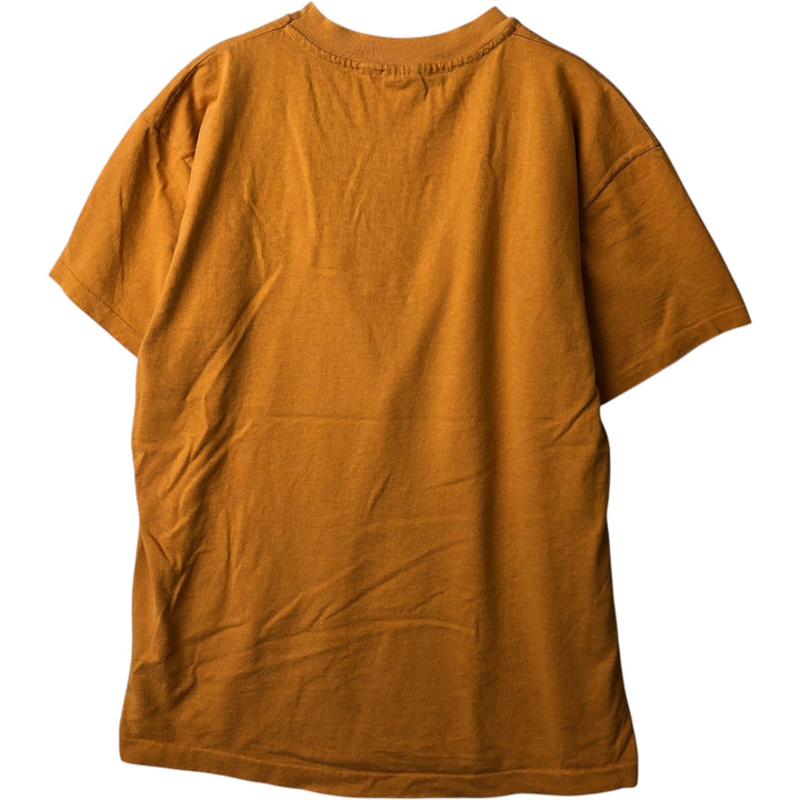 Vintage 90'S Anvil plain T-shirt, Made in USA, Men's XL cotton ocher yellow type Vintage Second Hand