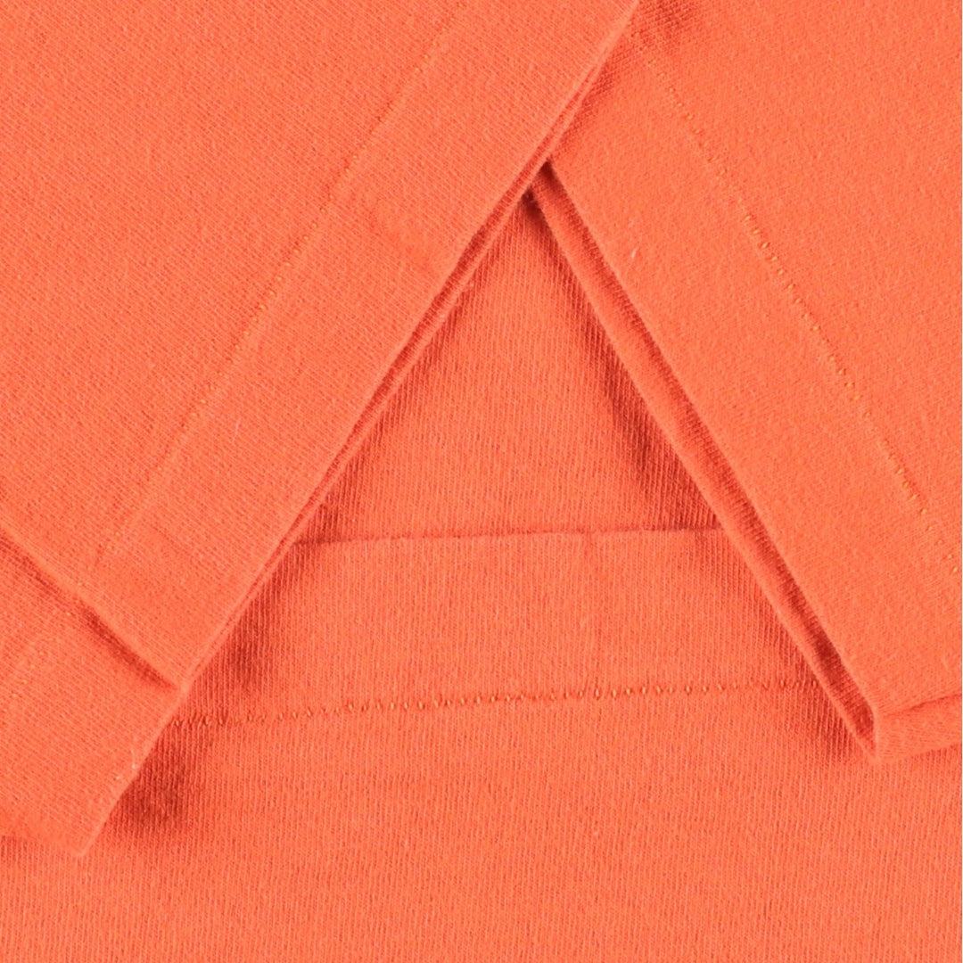 90'S Plain Pocket T-Shirt, Made in USA, Men's Size M (Equivalent), Vintage cotton orange type Vintage Second Hand