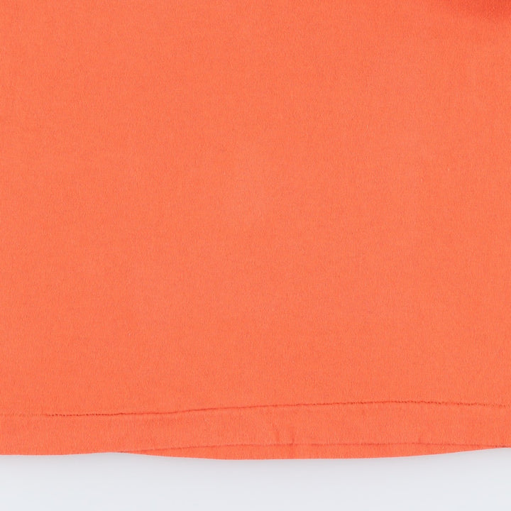 90'S Plain Pocket T-Shirt, Made in USA, Men's Size M (Equivalent), Vintage cotton orange type Vintage Second Hand
