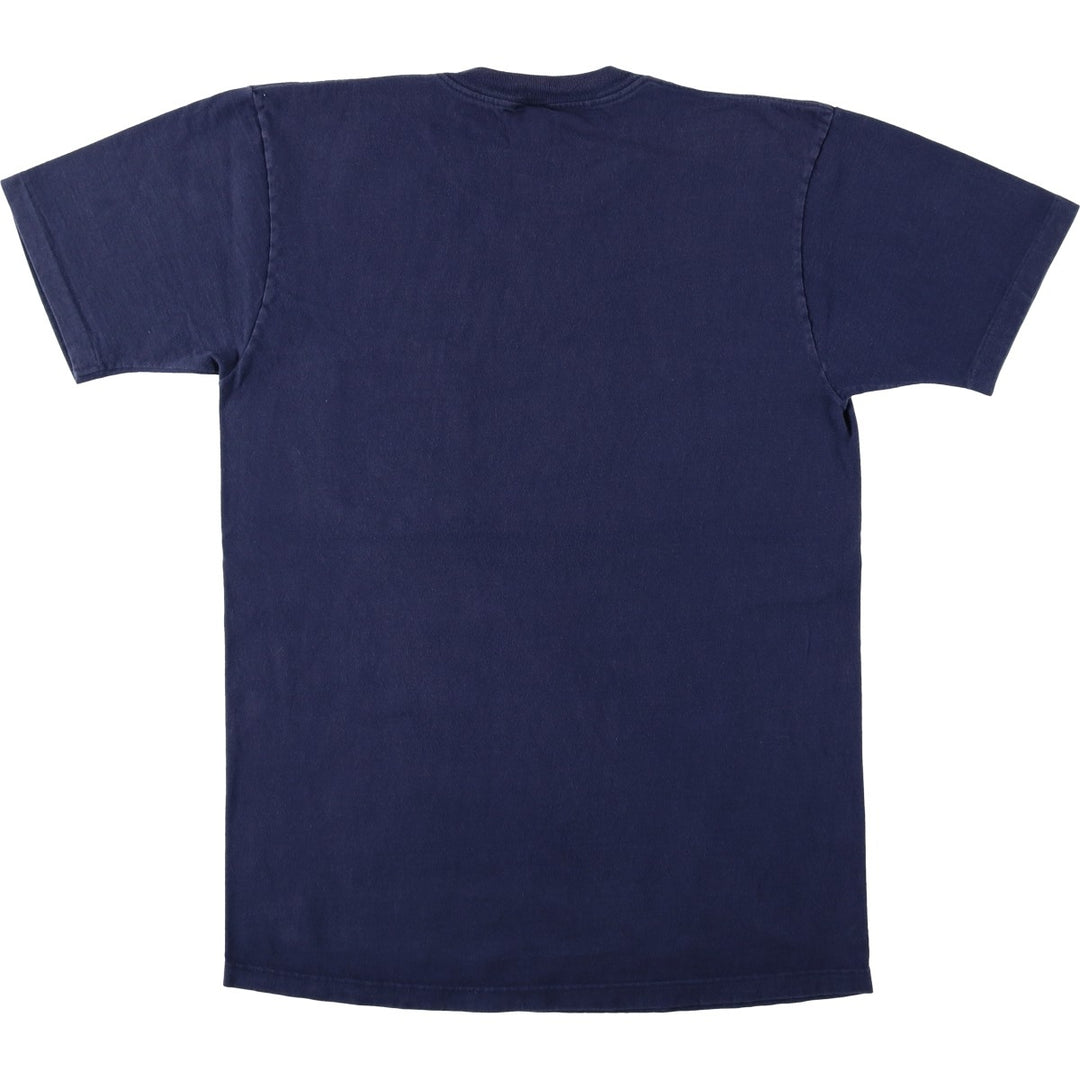 90'S Town Craft Plain Pocket T-Shirt, Made in USA, Men's Size L (Equivalent), Vintage cotton navy blue type Vintage Second Hand