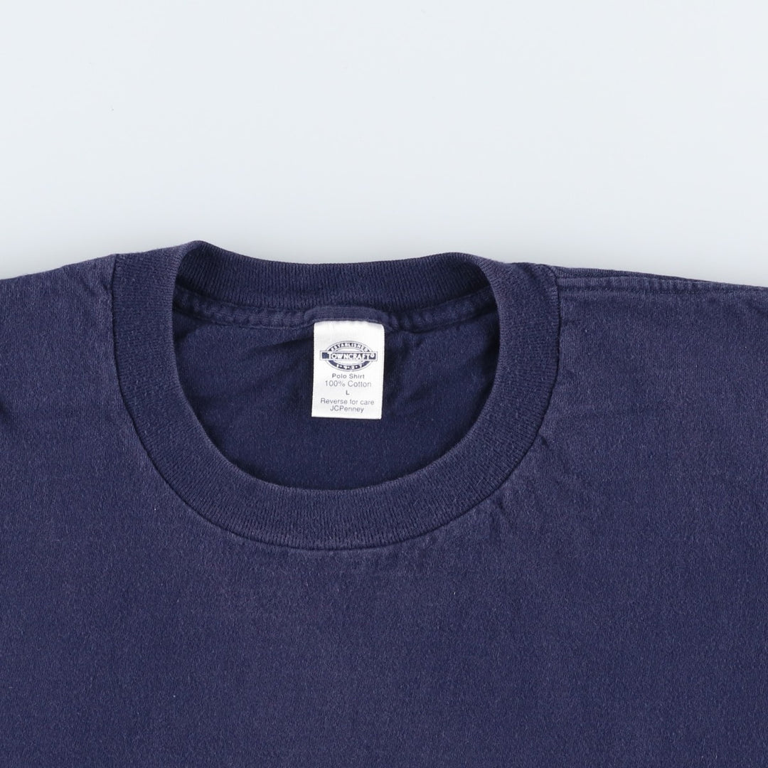 90'S Town Craft Plain Pocket T-Shirt, Made in USA, Men's Size L (Equivalent), Vintage cotton navy blue type Vintage Second Hand