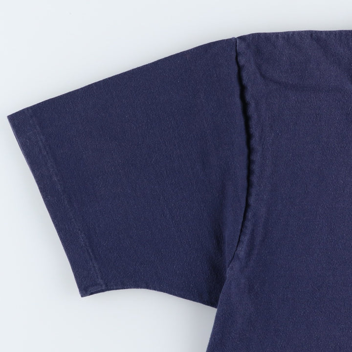90'S Town Craft Plain Pocket T-Shirt, Made in USA, Men's Size L (Equivalent), Vintage cotton navy blue type Vintage Second Hand