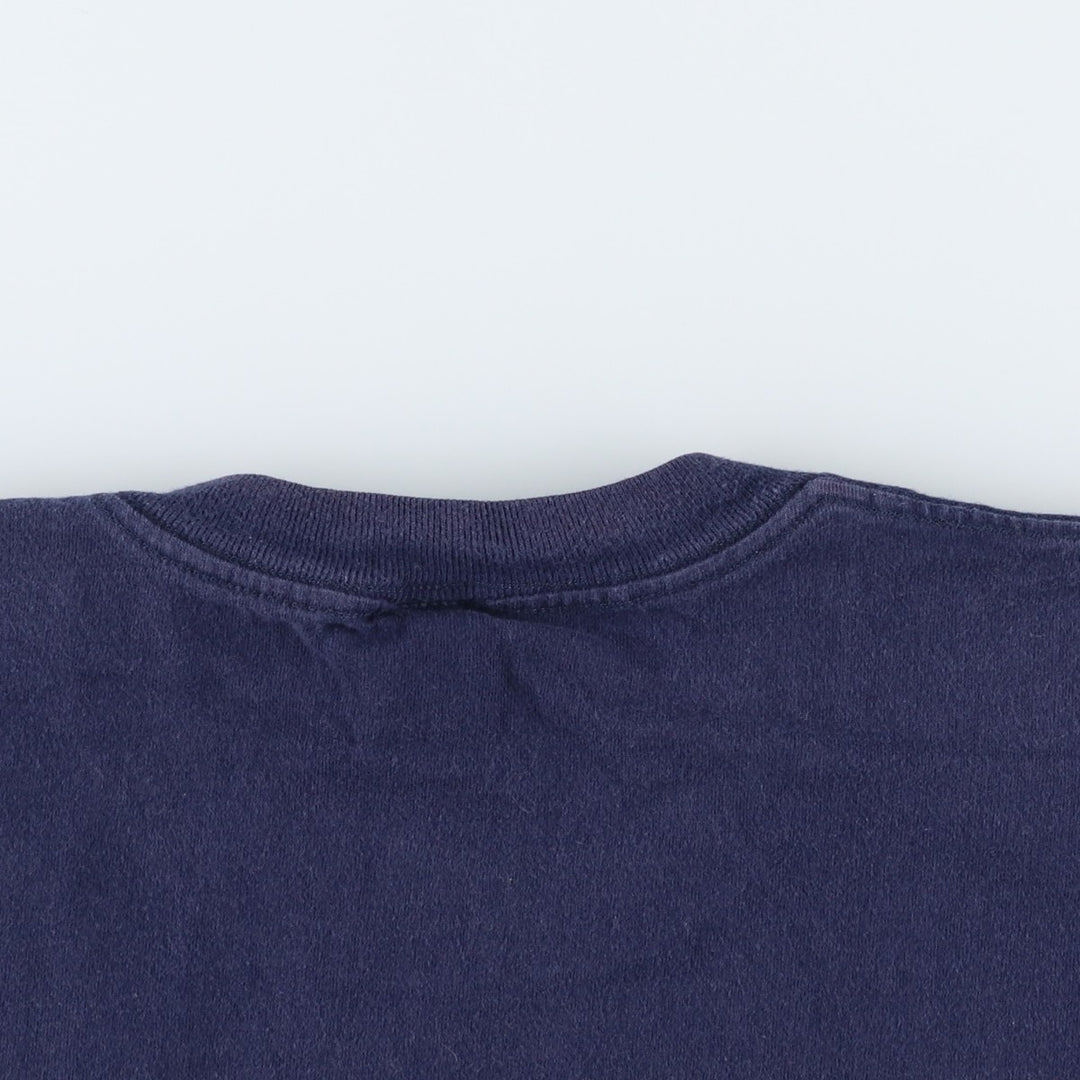 90'S Town Craft Plain Pocket T-Shirt, Made in USA, Men's Size L (Equivalent), Vintage cotton navy blue type Vintage Second Hand