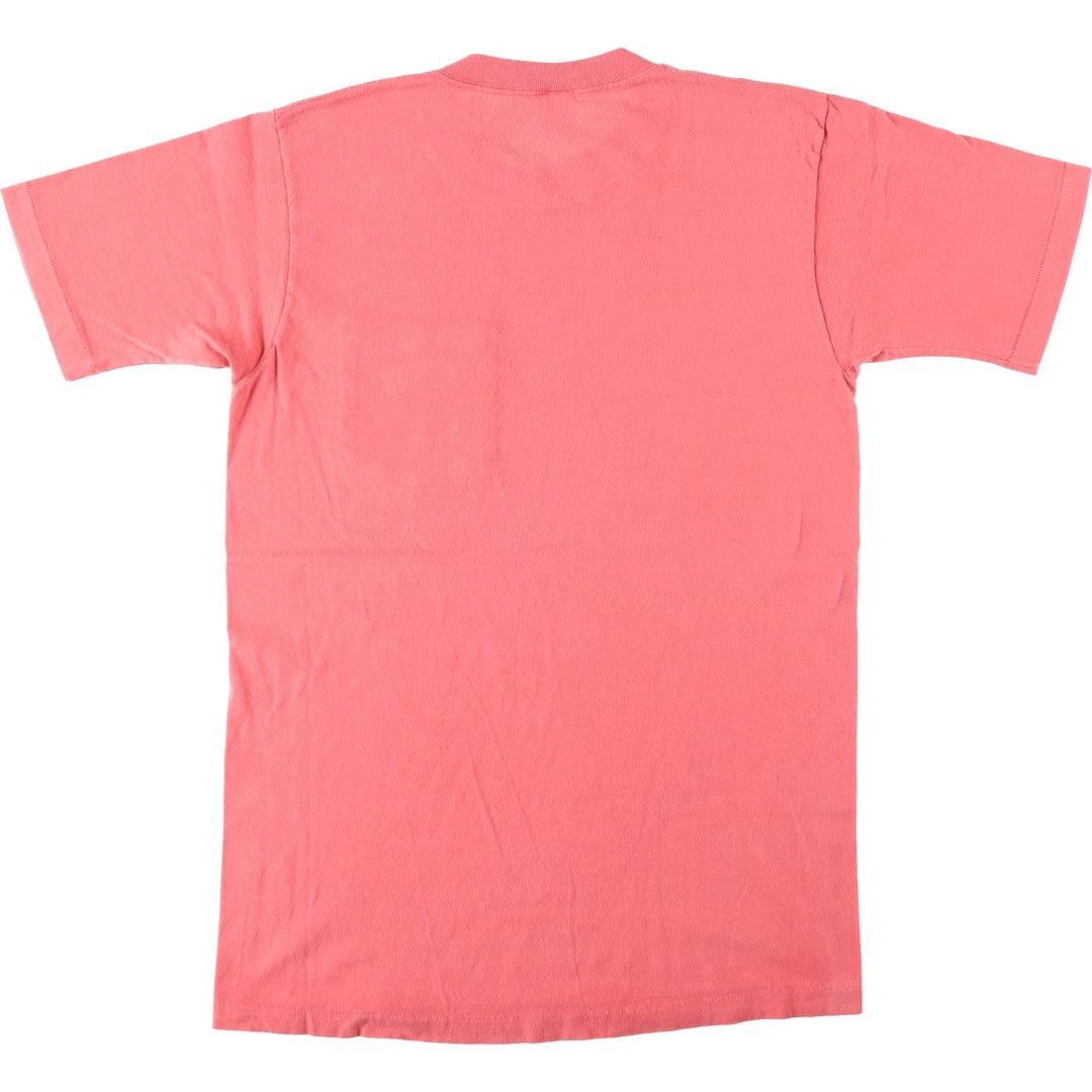 90'S JCPenney Plain Pocket T-Shirt, Made in USA, Men's Size M (Equivalent), Vintage cotton pink type Vintage Second Hand