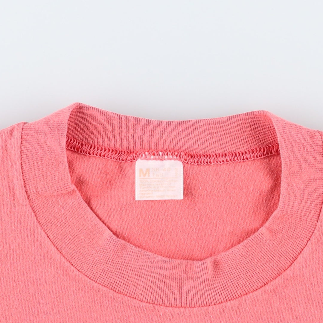 90'S JCPenney Plain Pocket T-Shirt, Made in USA, Men's Size M (Equivalent), Vintage cotton pink type Vintage Second Hand