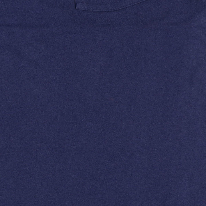 90'S Fruit of the Loom plain pocket T-shirt made in the USA, men's XL size, vintage cotton navy blue type Vintage Second Hand