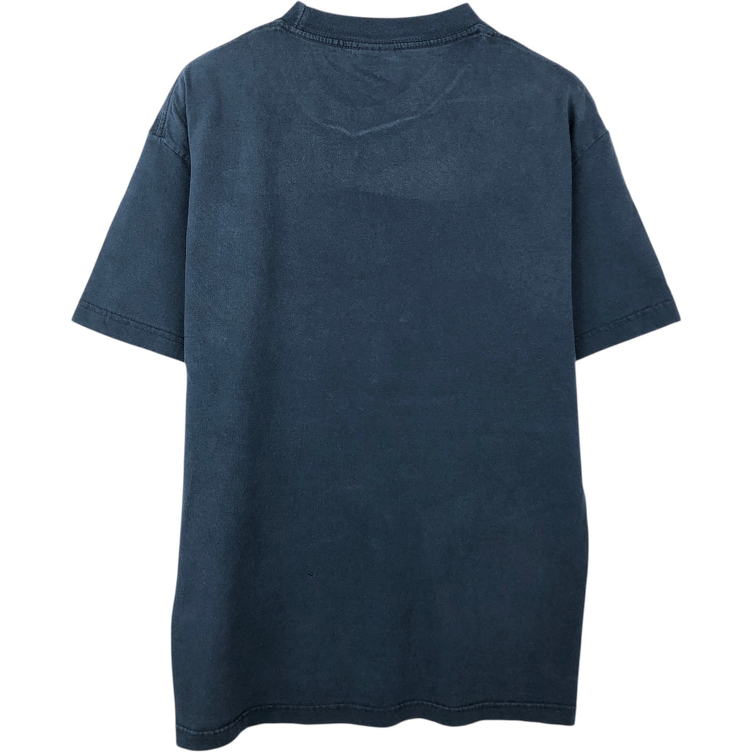 90s-00'S Murina Plain T-shirt, Made in USA, Men's Size L cotton navy blue type Vintage Second Hand