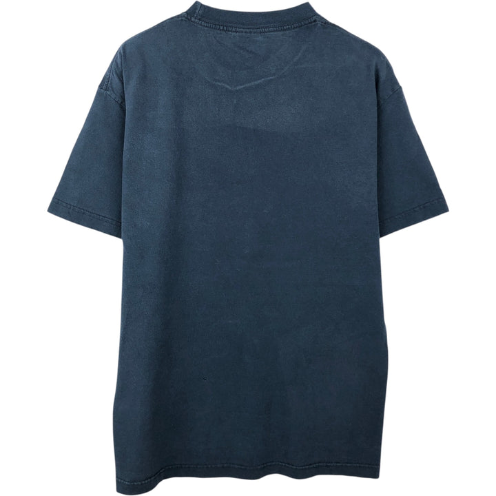 90s-00'S Murina Plain T-shirt, Made in USA, Men's Size L cotton navy blue type Vintage Second Hand