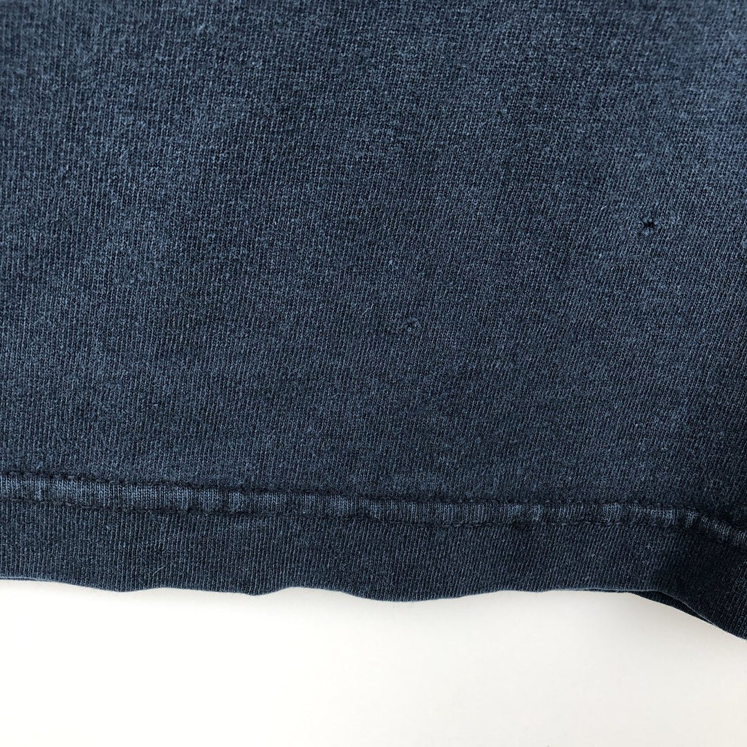 90s-00'S Murina Plain T-shirt, Made in USA, Men's Size L cotton navy blue type Vintage Second Hand