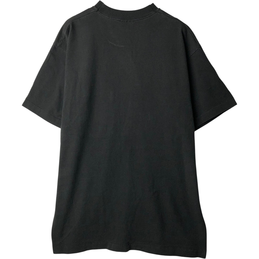 90'S TREND BASICS Plain Pocket T-Shirt, Made in USA, Men's XL equivalent, Vintage cotton black type Vintage Second Hand
