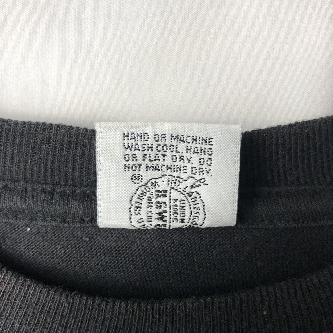 CLASSIC2 Plain Pocket T-Shirt, Made in USA, Men's Size S (Equivalent), Vintage polyester black type Vintage Second Hand