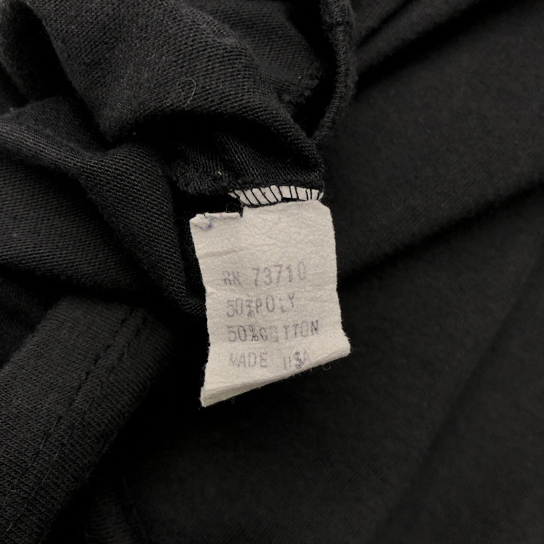CLASSIC2 Plain Pocket T-Shirt, Made in USA, Men's Size S (Equivalent), Vintage polyester black type Vintage Second Hand