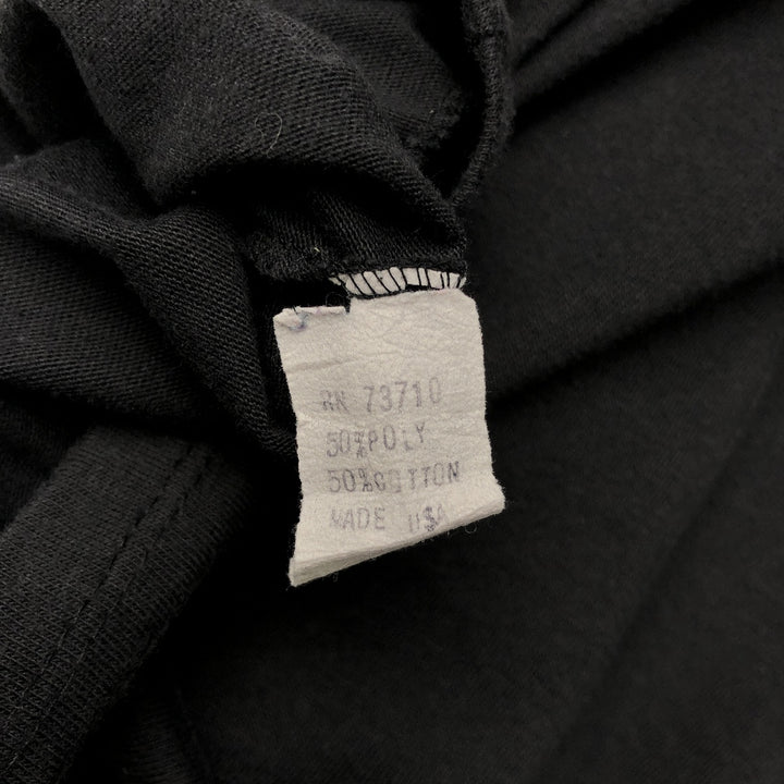 CLASSIC2 Plain Pocket T-Shirt, Made in USA, Men's Size S (Equivalent), Vintage polyester black type Vintage Second Hand