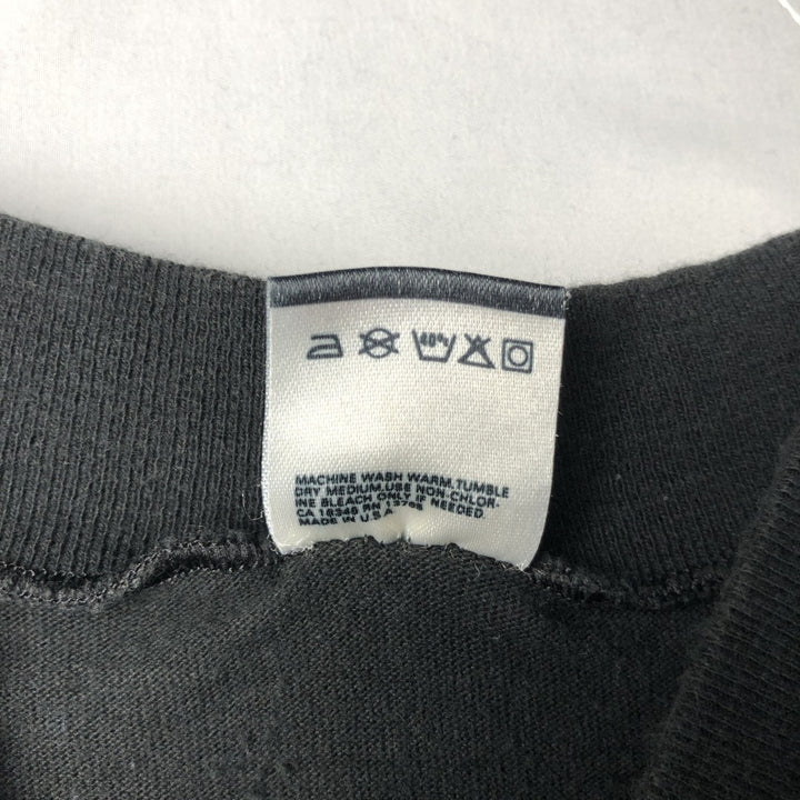 90'S BVD Mock Neck Plain T-Shirt, Made in USA, Men's Size M (Equivalent), Vintage cotton black type Vintage Second Hand