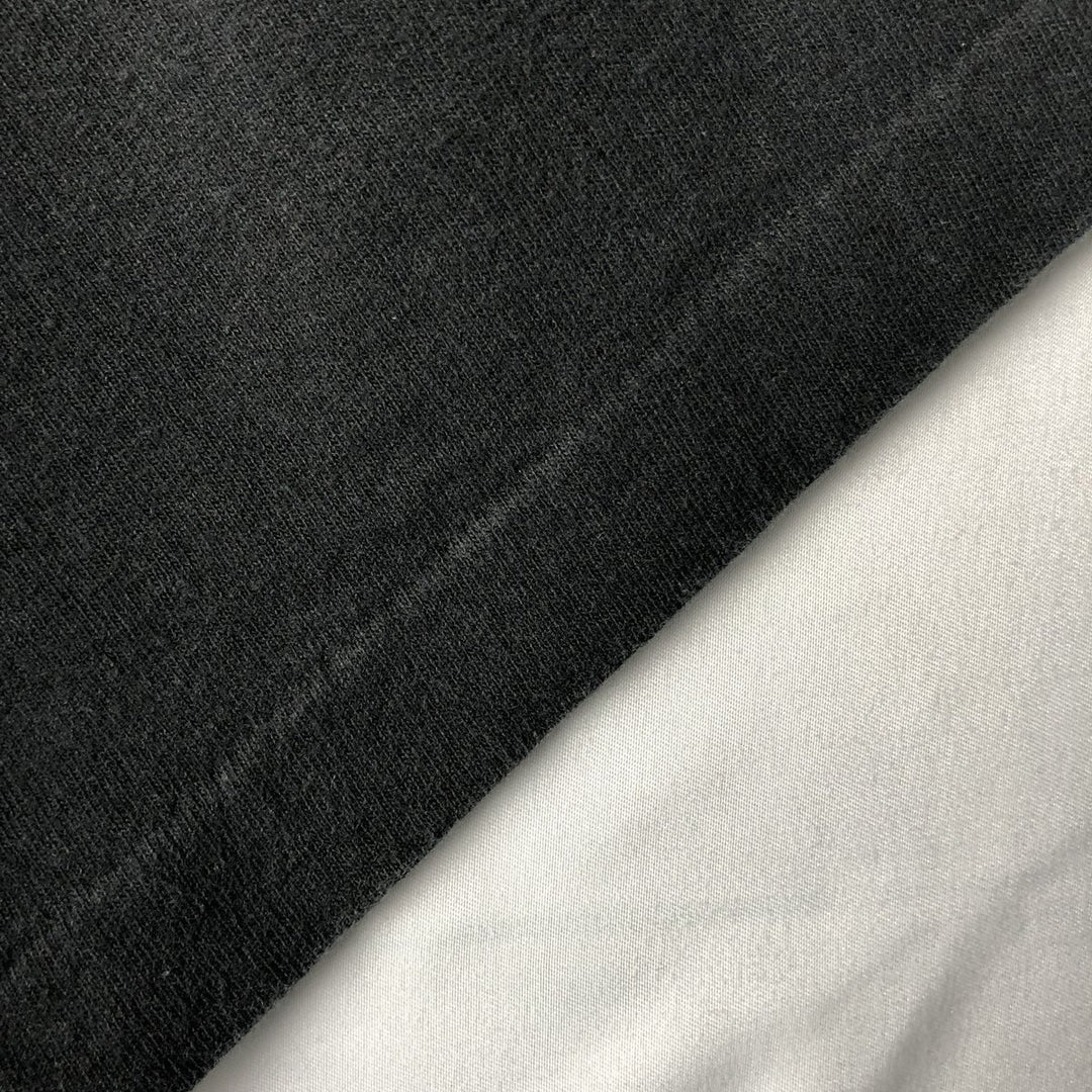 90'S BVD Mock Neck Plain T-Shirt, Made in USA, Men's Size M (Equivalent), Vintage cotton black type Vintage Second Hand