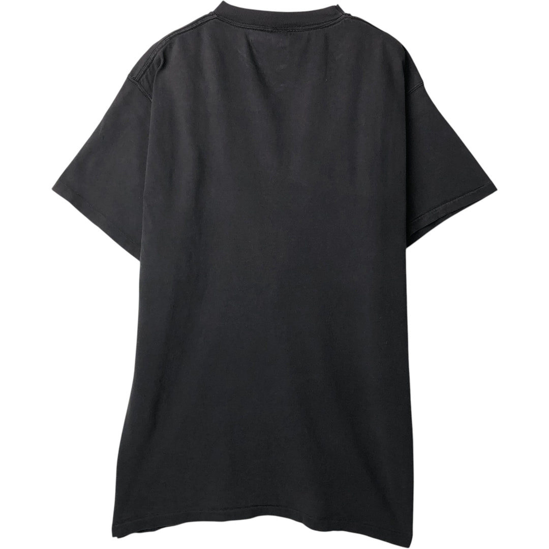 90'S Discus Athletic plain t-shirt, made in USA, men's size XL equivalent, vintage. cotton black type Vintage Second Hand