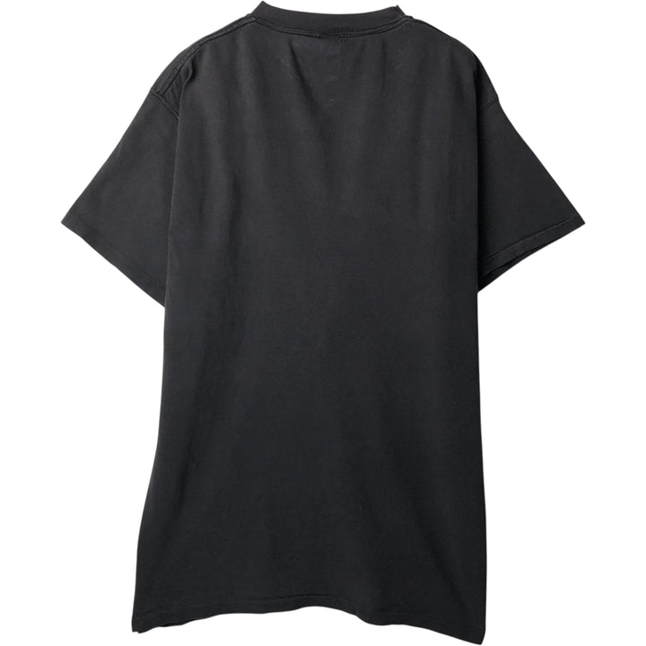 90'S Discus Athletic plain t-shirt, made in USA, men's size XL equivalent, vintage. cotton black type Vintage Second Hand
