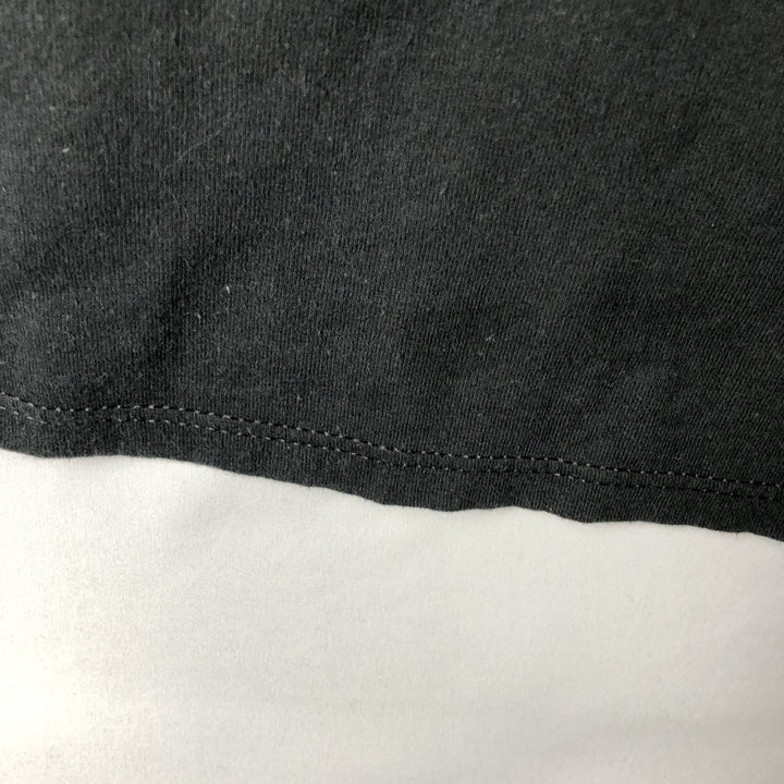 80s-90'S Jerzees plain t-shirt, made in USA, men's size L equivalent, vintage. cotton black type Vintage Second Hand
