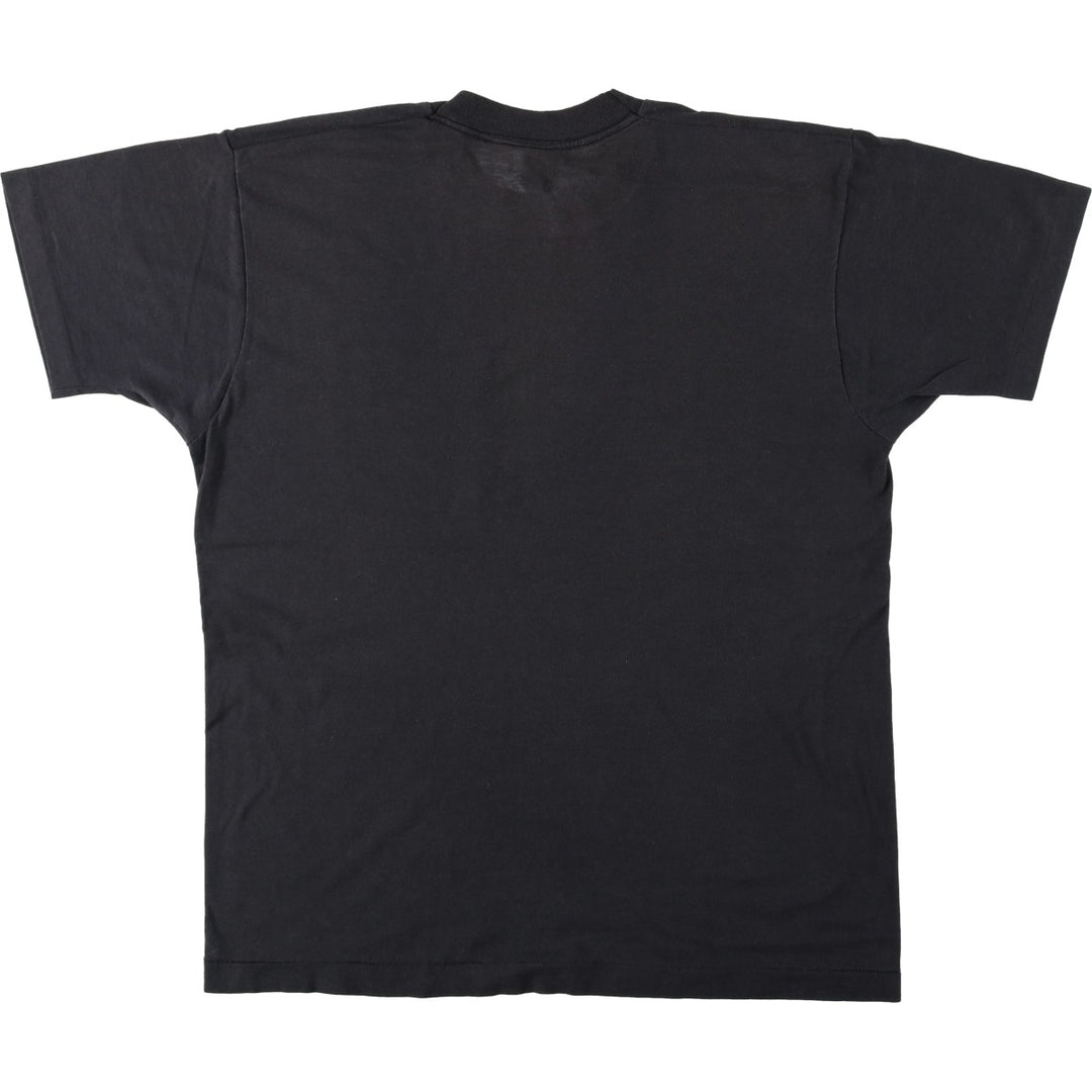 90'S Fruit of the Loom GOLDENBLEND Plain Pocket T-Shirt, Made in USA, Men's XL equivalent, Vintage cotton black type Vintage Second Hand