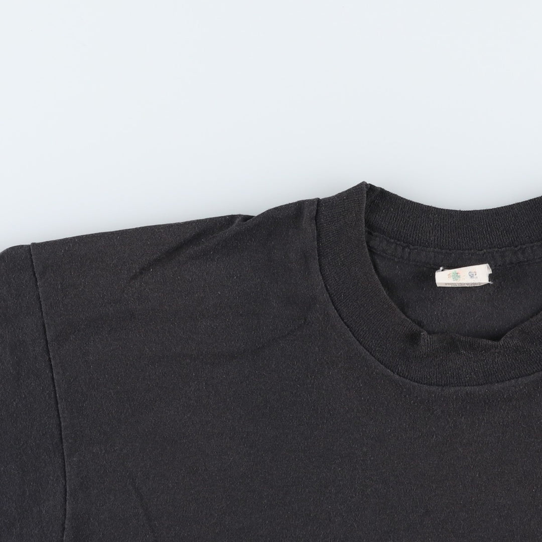 90'S Fruit of the Loom GOLDENBLEND Plain Pocket T-Shirt, Made in USA, Men's XL equivalent, Vintage cotton black type Vintage Second Hand
