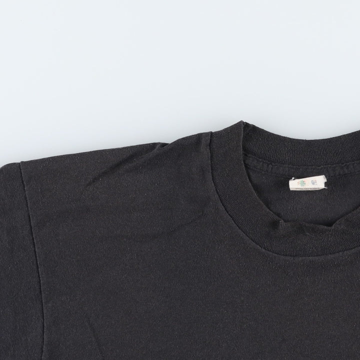 90'S Fruit of the Loom GOLDENBLEND Plain Pocket T-Shirt, Made in USA, Men's XL equivalent, Vintage cotton black type Vintage Second Hand
