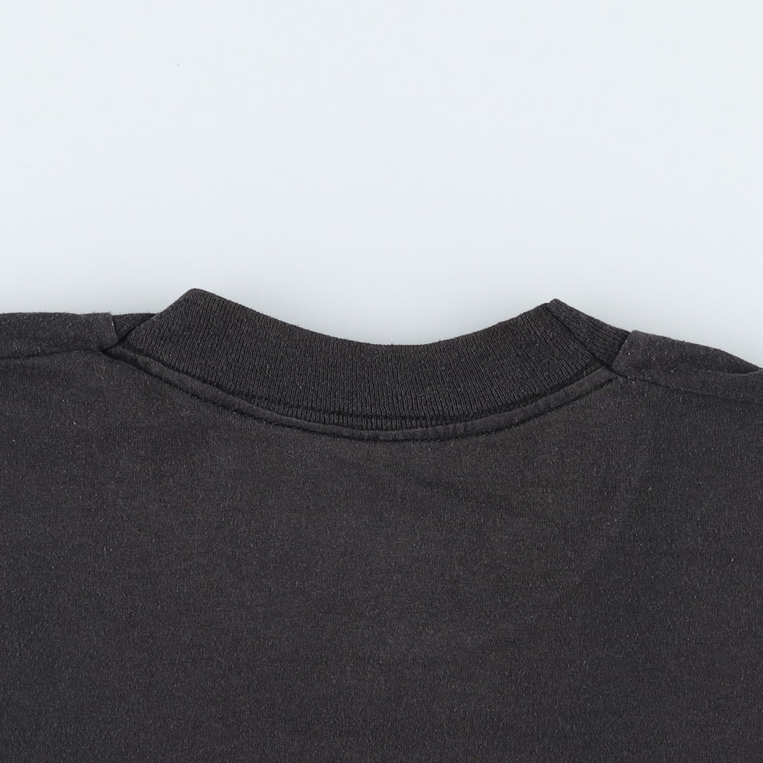 90'S Fruit of the Loom GOLDENBLEND Plain Pocket T-Shirt, Made in USA, Men's XL equivalent, Vintage cotton black type Vintage Second Hand