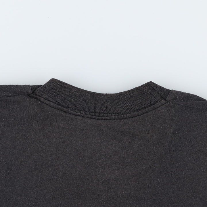 90'S Fruit of the Loom GOLDENBLEND Plain Pocket T-Shirt, Made in USA, Men's XL equivalent, Vintage cotton black type Vintage Second Hand