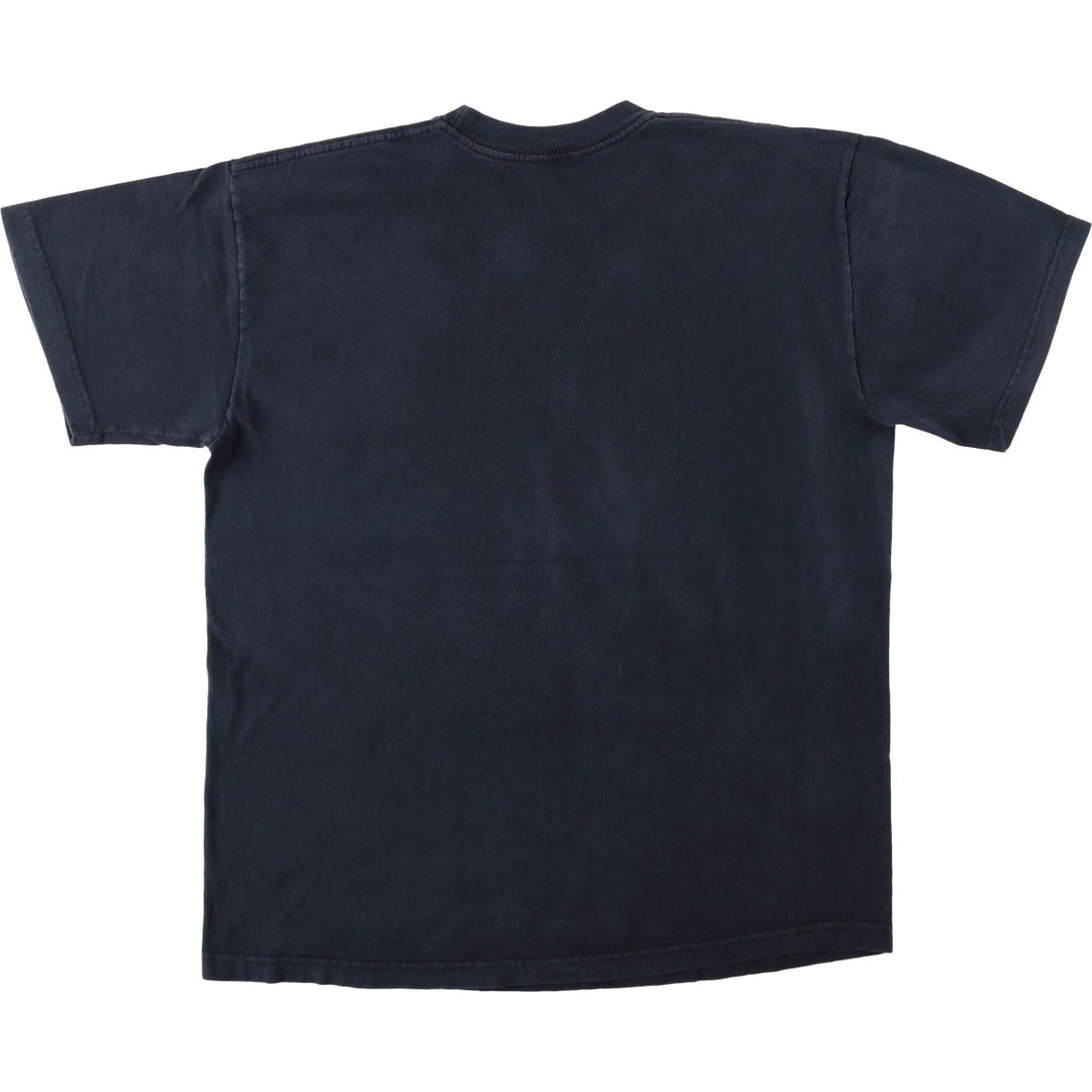 90'S LA BIG T Plain T-Shirt Made in USA Men's XL equivalent Vintage cotton black type Vintage Second Hand