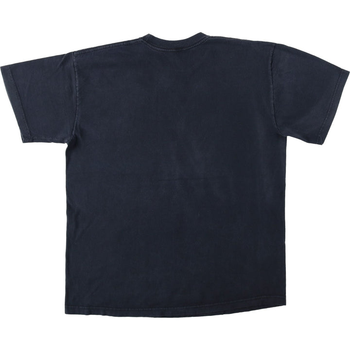 90'S LA BIG T Plain T-Shirt Made in USA Men's XL equivalent Vintage cotton black type Vintage Second Hand