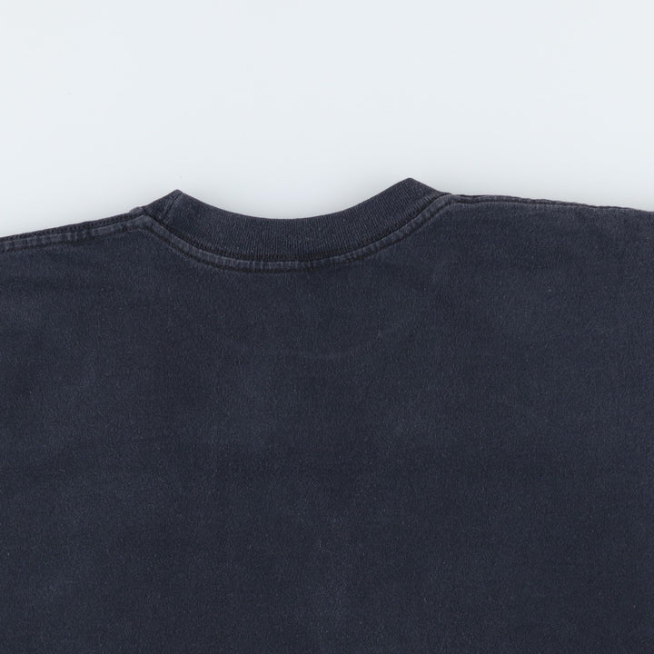 90'S LA BIG T Plain T-Shirt Made in USA Men's XL equivalent Vintage cotton black type Vintage Second Hand