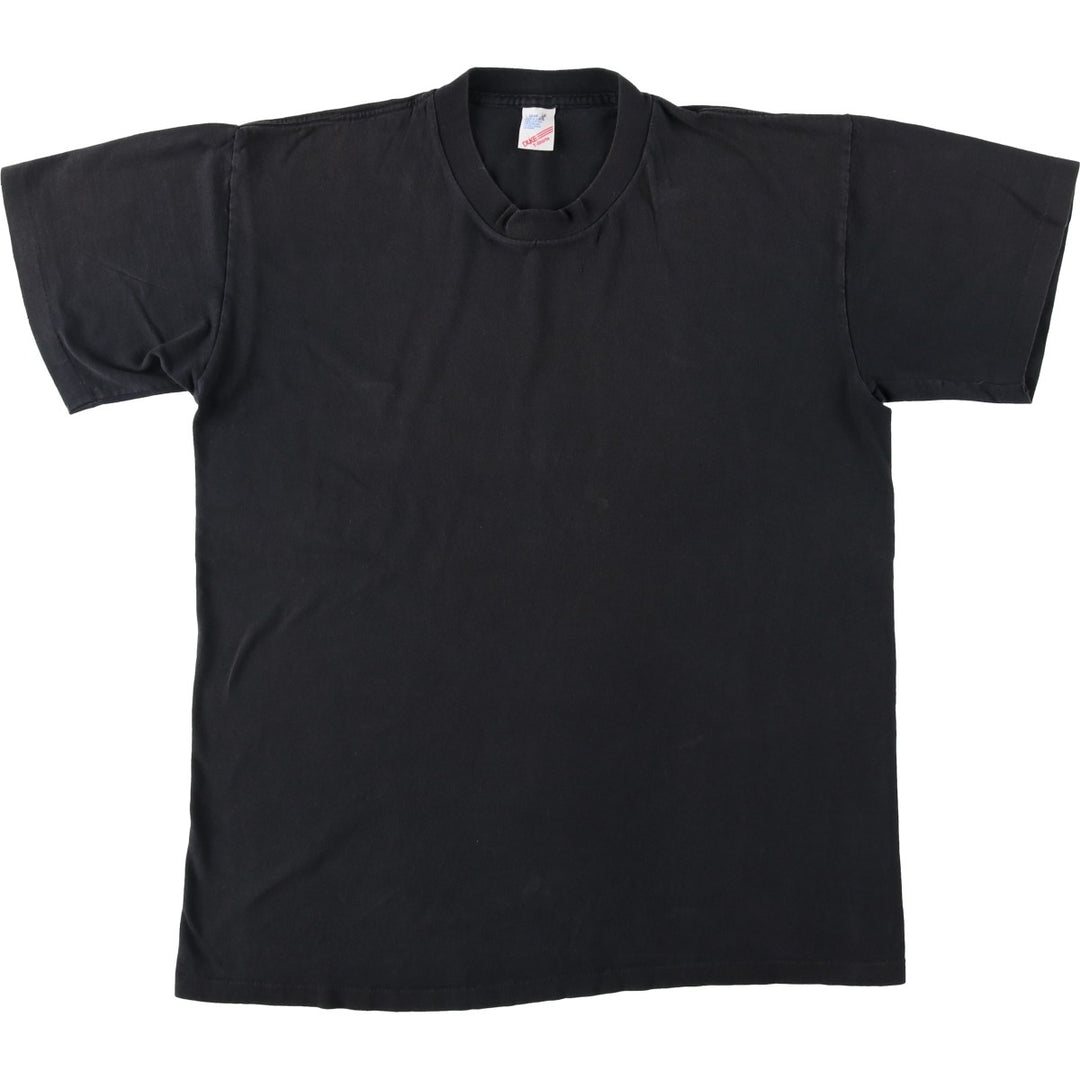 80s-90'S DUKE Plain T-Shirt, Made in USA, Men's Size L (Equivalent), Vintage cotton black type Vintage Second Hand