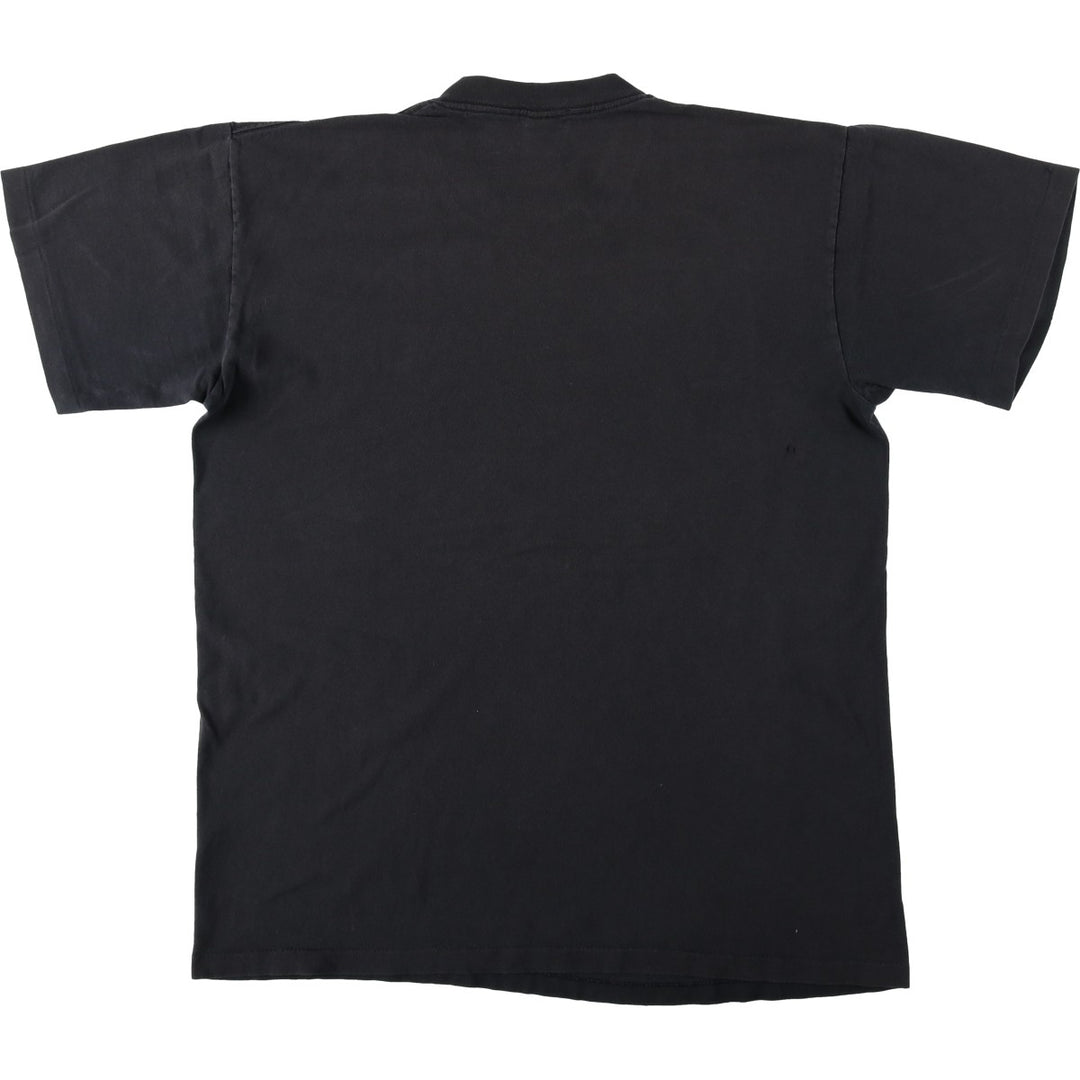 80s-90'S DUKE Plain T-Shirt, Made in USA, Men's Size L (Equivalent), Vintage cotton black type Vintage Second Hand