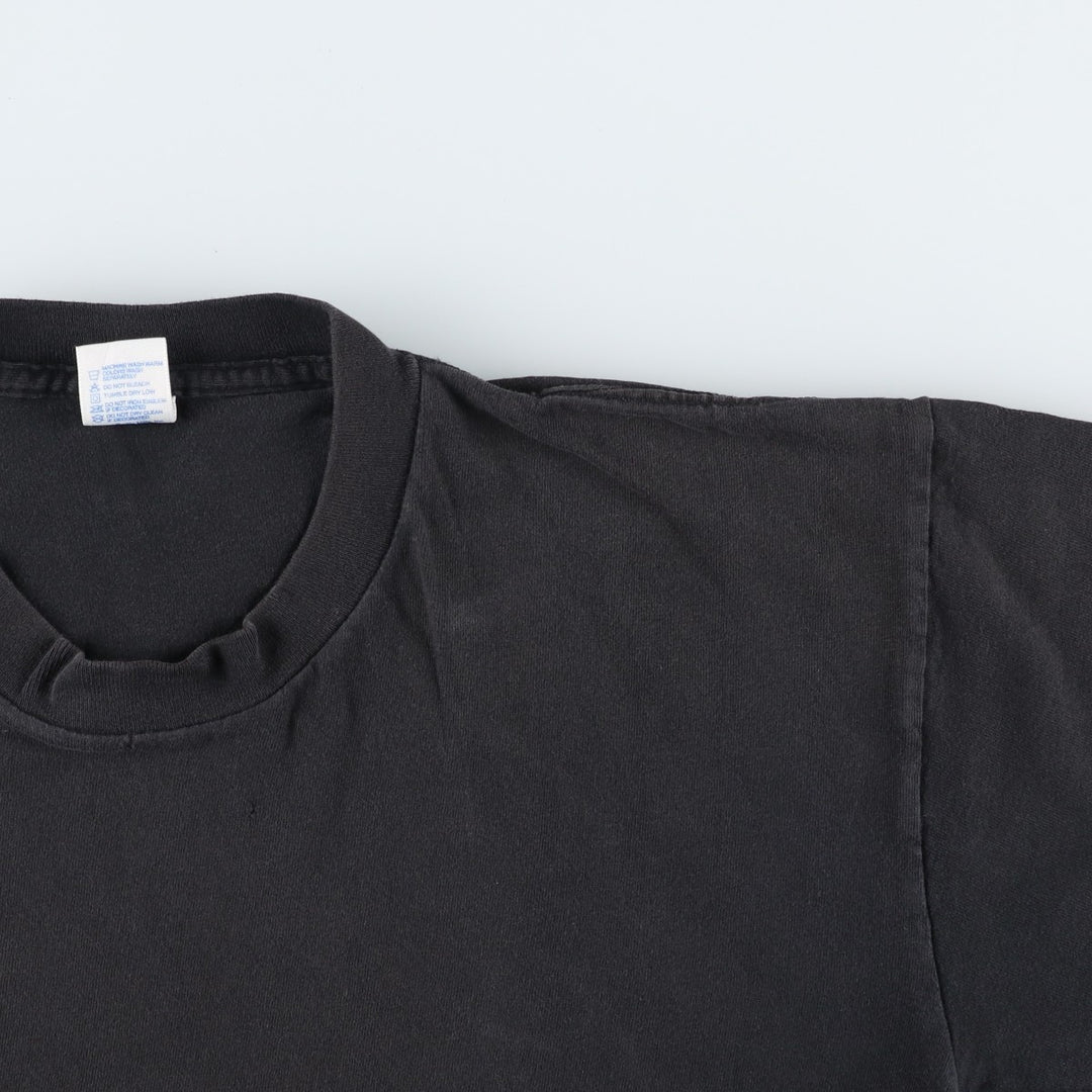 80s-90'S DUKE Plain T-Shirt, Made in USA, Men's Size L (Equivalent), Vintage cotton black type Vintage Second Hand