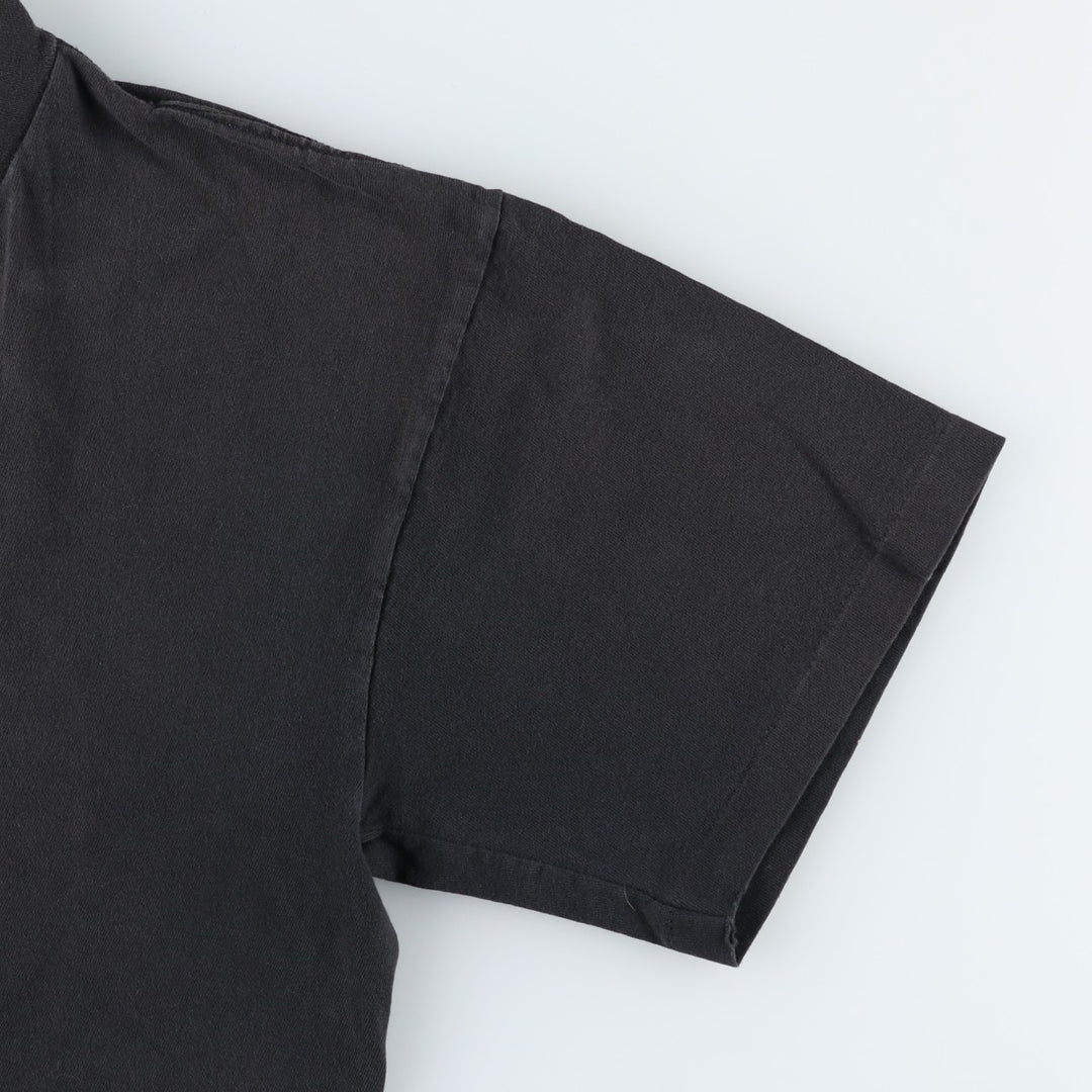 80s-90'S DUKE Plain T-Shirt, Made in USA, Men's Size L (Equivalent), Vintage cotton black type Vintage Second Hand