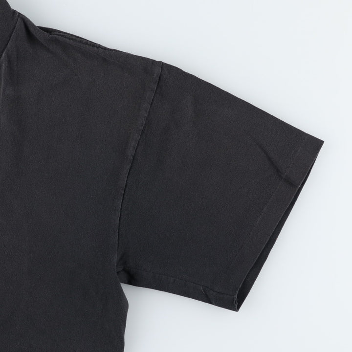 80s-90'S DUKE Plain T-Shirt, Made in USA, Men's Size L (Equivalent), Vintage cotton black type Vintage Second Hand