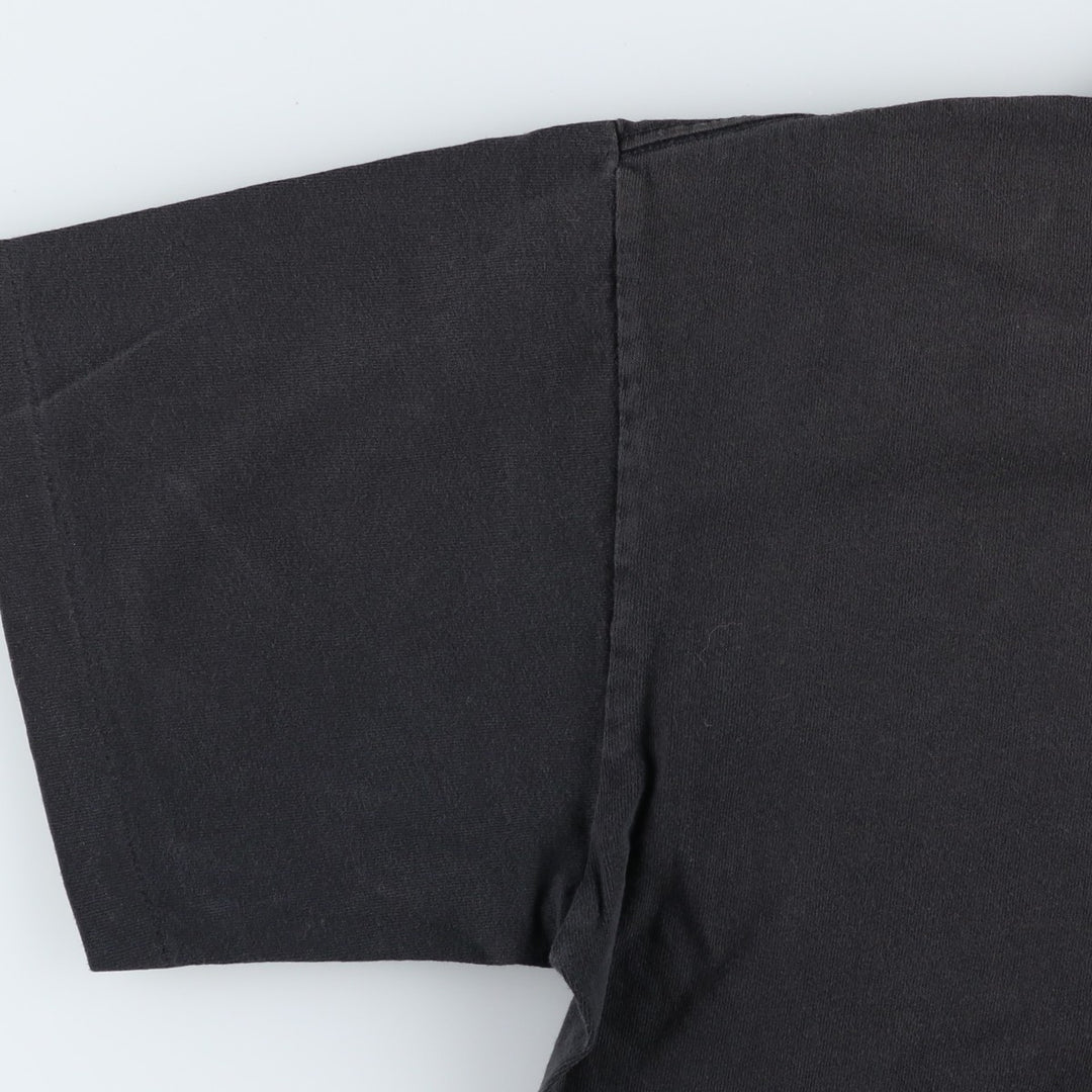 80s-90'S DUKE Plain T-Shirt, Made in USA, Men's Size L (Equivalent), Vintage cotton black type Vintage Second Hand