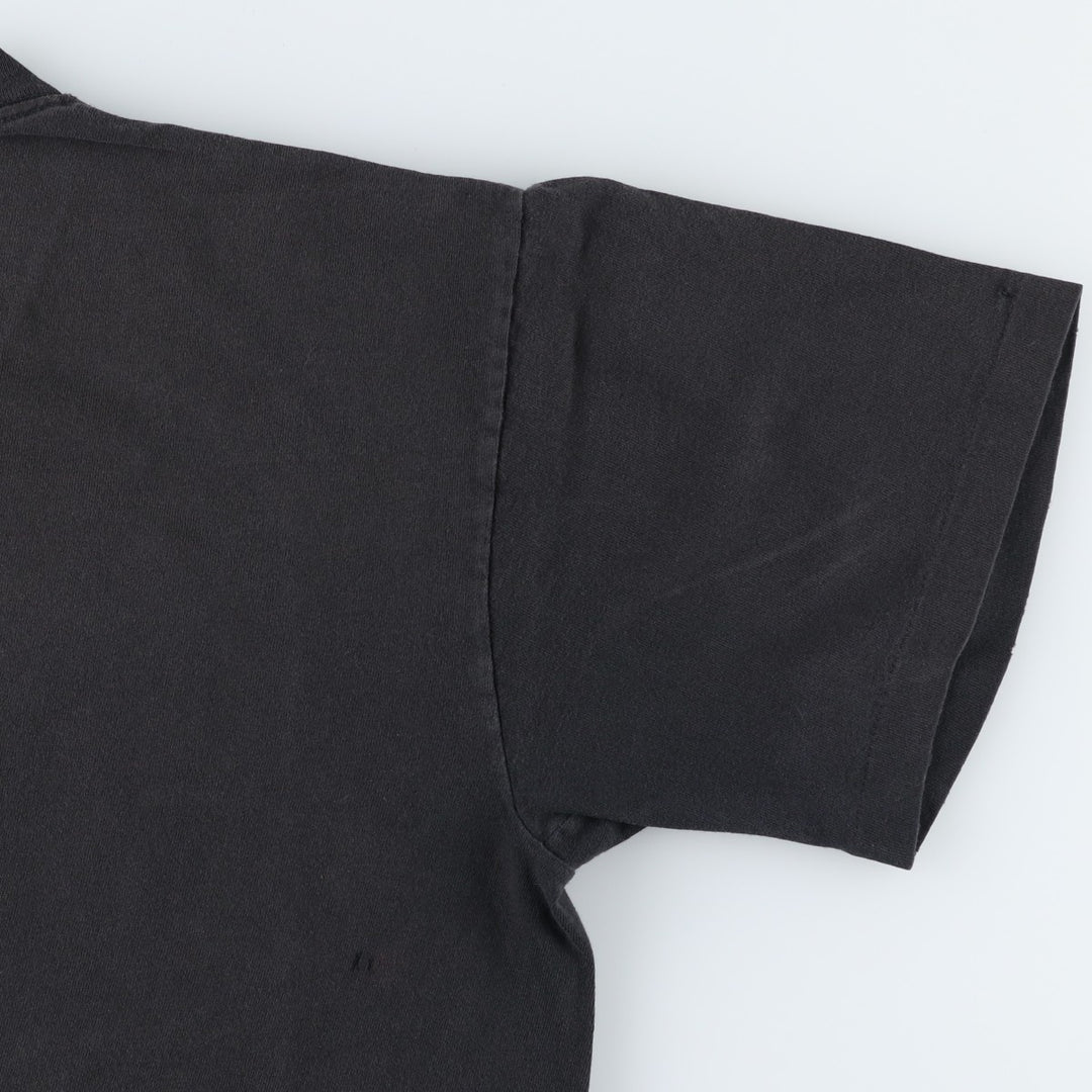 80s-90'S DUKE Plain T-Shirt, Made in USA, Men's Size L (Equivalent), Vintage cotton black type Vintage Second Hand