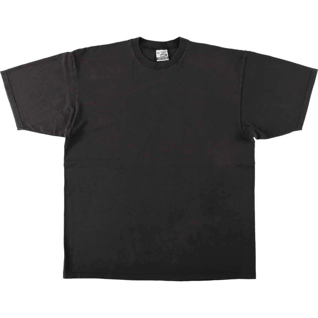 90'S Lee STURDY TEES Plain T-Shirt, Made in USA, Men's XL equivalent, Vintage cotton black type Vintage Second Hand
