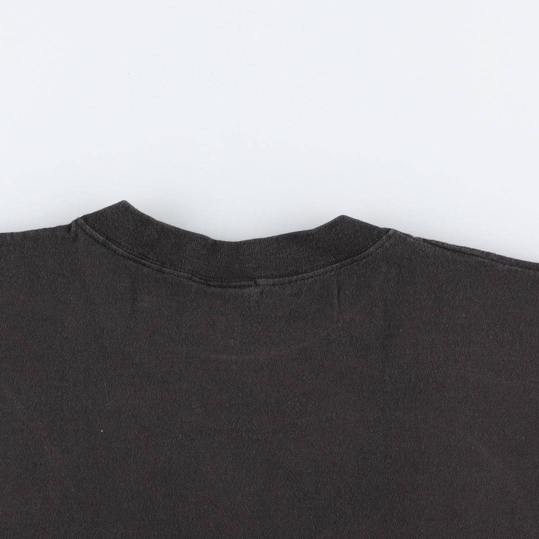 90'S Lee STURDY TEES Plain T-Shirt, Made in USA, Men's XL equivalent, Vintage cotton black type Vintage Second Hand