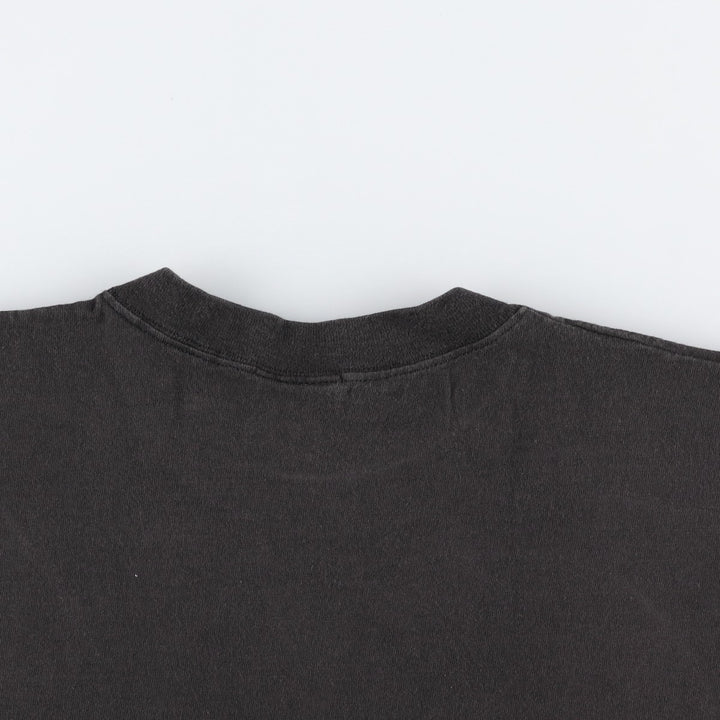 90'S Lee STURDY TEES Plain T-Shirt, Made in USA, Men's XL equivalent, Vintage cotton black type Vintage Second Hand