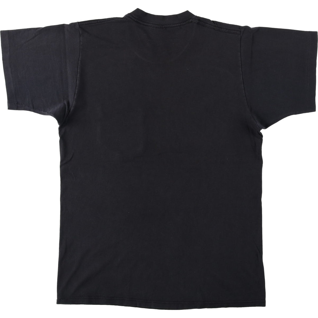 90'S JOHN HENRY plain pocket t-shirt, made in USA, men's size M equivalent, vintage. cotton black type Vintage Second Hand