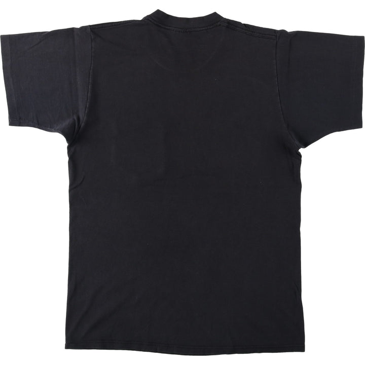 90'S JOHN HENRY plain pocket t-shirt, made in USA, men's size M equivalent, vintage. cotton black type Vintage Second Hand