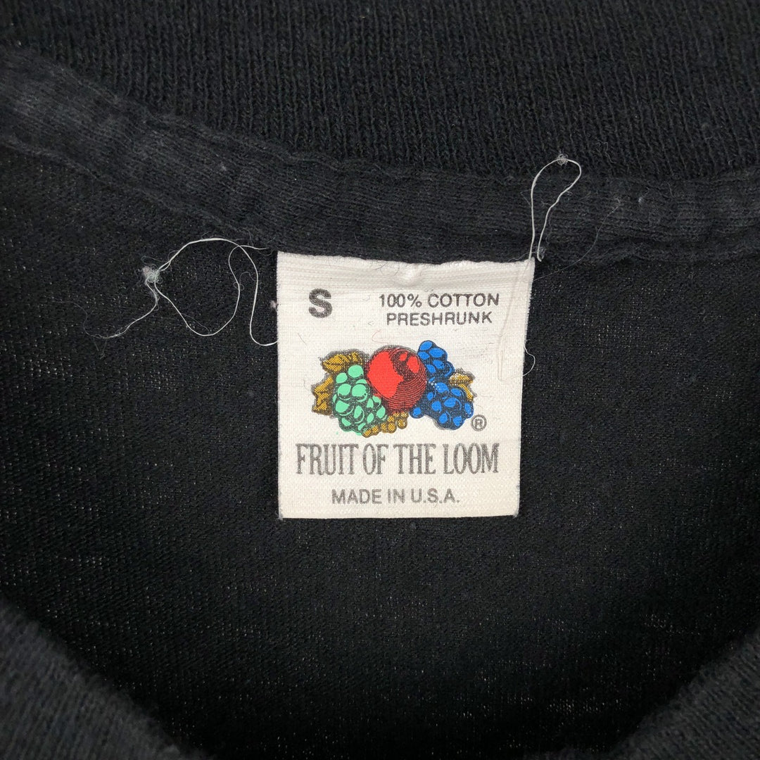 90'S Fruit of the Loom Sleeveless Plain Pocket T-Shirt, Made in USA, Men's Size S (Equivalent), Vintage cotton black type Vintage Second Hand