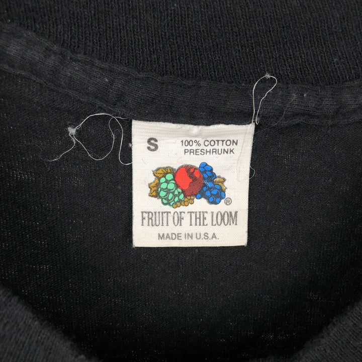 90'S Fruit of the Loom Sleeveless Plain Pocket T-Shirt, Made in USA, Men's Size S (Equivalent), Vintage cotton black type Vintage Second Hand